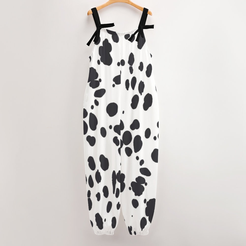 Dalmatian Smocked Romper