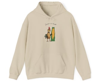 Chicken Joe Surfs Up Hoodie, Unisex Sweatshirt with Phrase &#39;Do You Even Shred&#39;, Beach Surfing Apparel, Surf Lover Gift, Ocean Waves