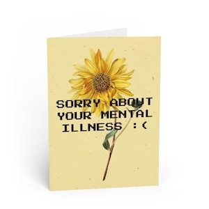 Empathetic Greeting Cards | Thoughtful Messages for Mental Health | Supportive Cards for Friends, Uplifting Note Cards, Encouragement Gifts,