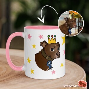 Personalized Dog Mug from Photo - Funny Cartoon Dog Dad Gift - Custom Dog Mom Mug for Dog Lovers - Unique Gift for Boyfriend or Girlfriend