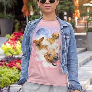 Custom Dog Shirt Personalized Gift Custom Dog Mom Gift for Dog Owner Dad Gift Funny Shirt Birthday Dog Pink Shirt Custom Art Hand Made Gift
