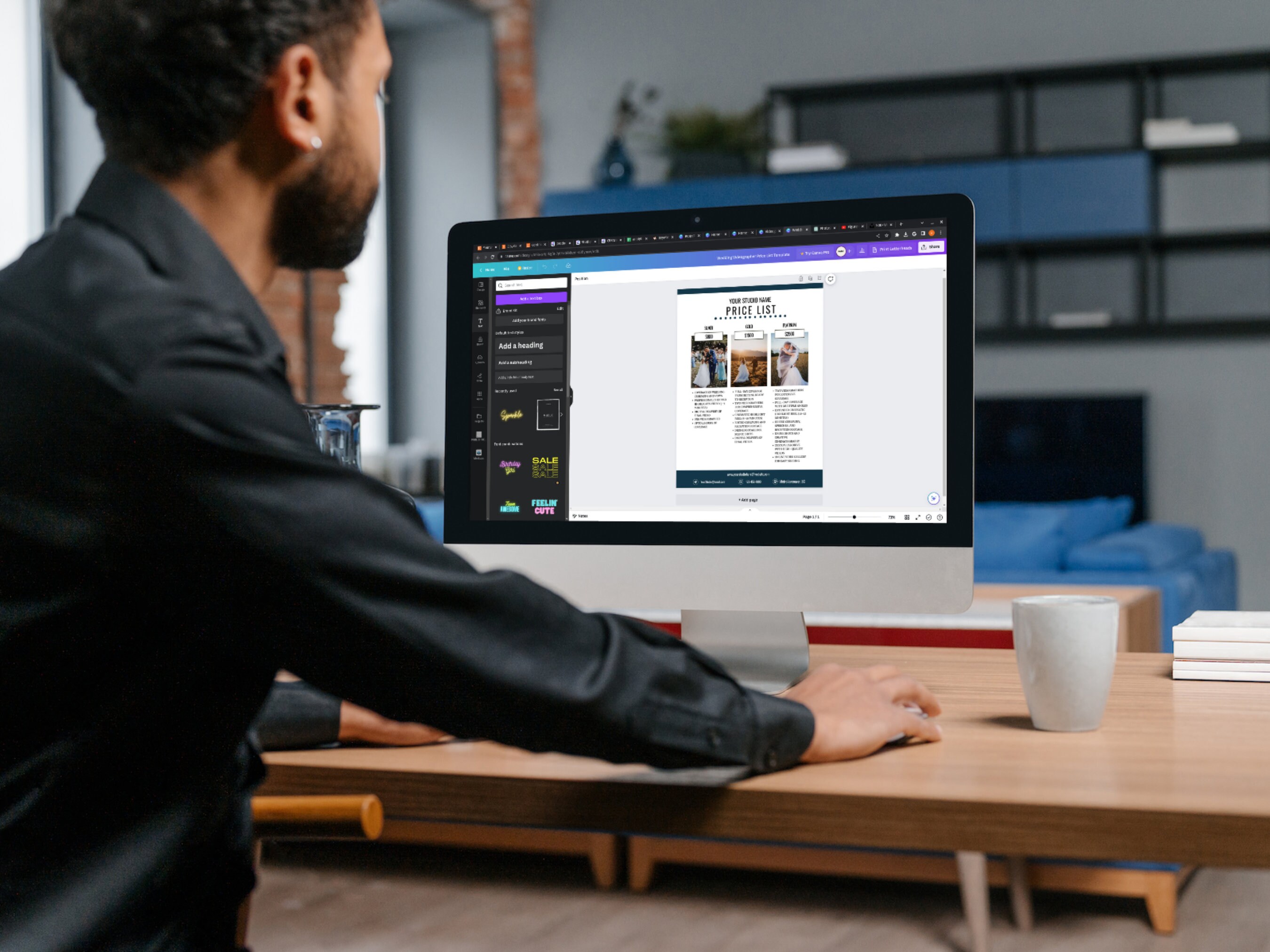 Videographer Price List Template Video Services Pricing Etsy