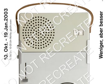 Dieter Rams Braun TP1 Radio Phonograph Print: Minimalist Modern