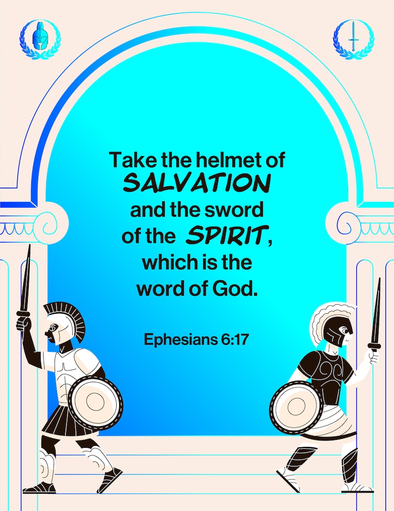 Ephesians 61417 Armor of God Family Memorization Kit, Printable PDF