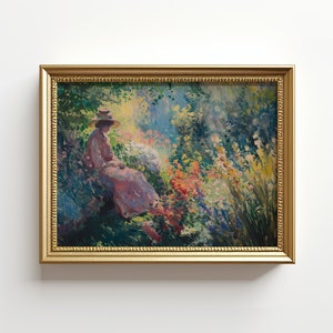 Cottage Core Print | Coquette Room Decor | Digital Download | Girly Room Decor | Vintage Oil Painting | Floral Painting |