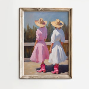 Pink Cowboy Boot Print | Coastal Cowgirl | Aesthetic Room Decor | Downloadable Print | Wall Art | Girly Room Decor | Coastal Aesthetic