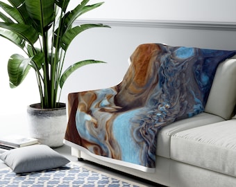 Coperta Occhio di Giove - Coperta calda NASA JWST - Coperta in velluto di peluche personalizzabile - Regalo per gli amanti dello spazio - Regalo di compleanno