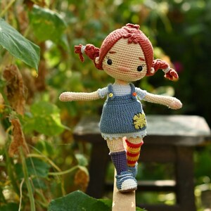 Crochet pattern for Pippi doll PDF English, Korean, France amigurumi image 8