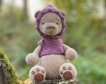 Crochet pattern bear baby benny amigurumi