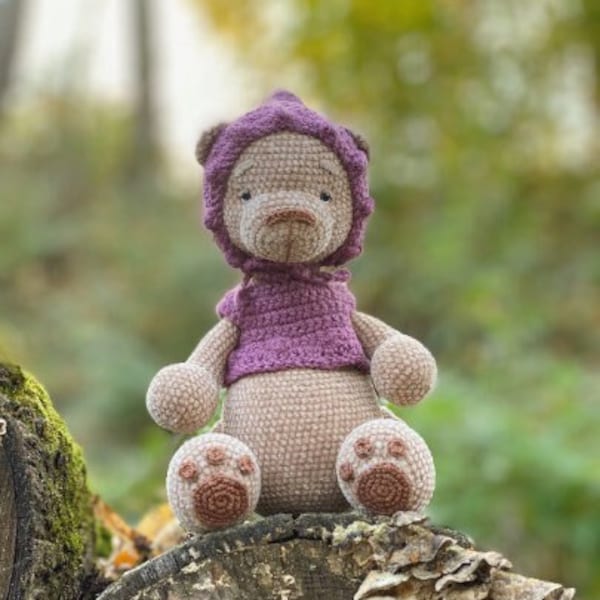 Crochet pattern bear baby benny amigurumi