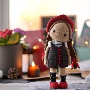 Crochet pattern for doll Emily amigurumi PDF English