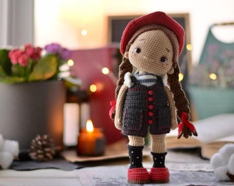 Crochet pattern for doll Emily amigurumi PDF English