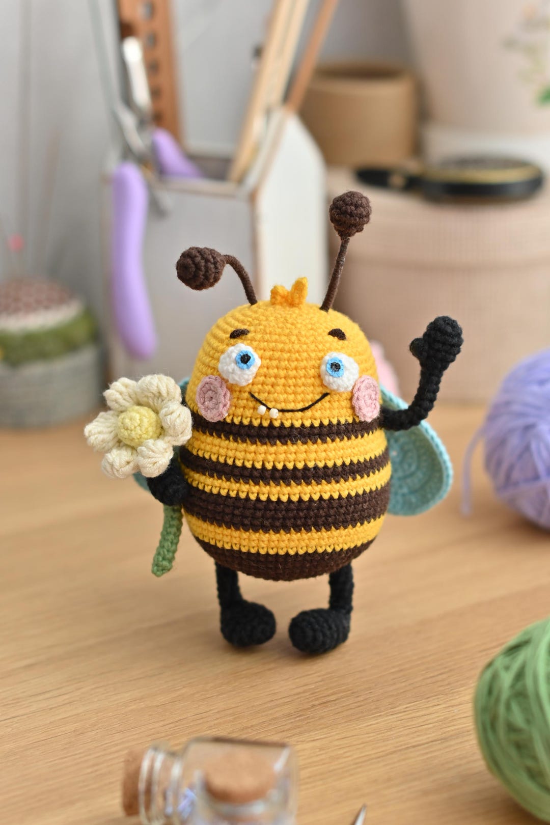 Crochet Pattern for Bumblebee PDF English Amigurumi - Etsy