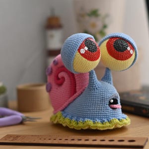 Crochet pattern for Snail PDF English amigurumi