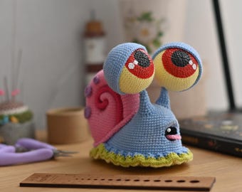 Crochet pattern for Snail PDF English amigurumi