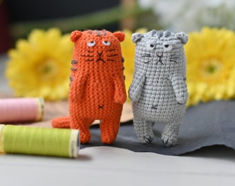 Wzór na szydełku dla kota Smoky zabawka, PDF angielski, amigurumi