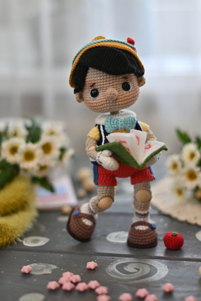 Crochet pattern for Pinocchio PDF English amigurumi zdjęcie 10