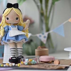 Crochet pattern for doll PDF English, Spanish amigurumi