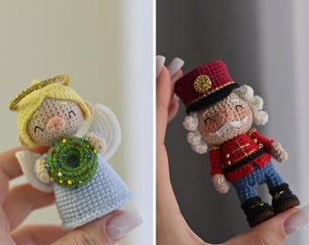 Christmas set Angel and Tin Soldier PDF English France amigurumi