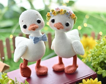 Crochet pattern for Duck PDF English amigurumi easter