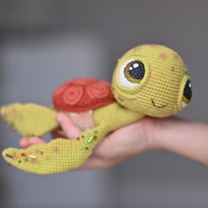 Crochet pattern for Turtle PDF English, France amigurumi