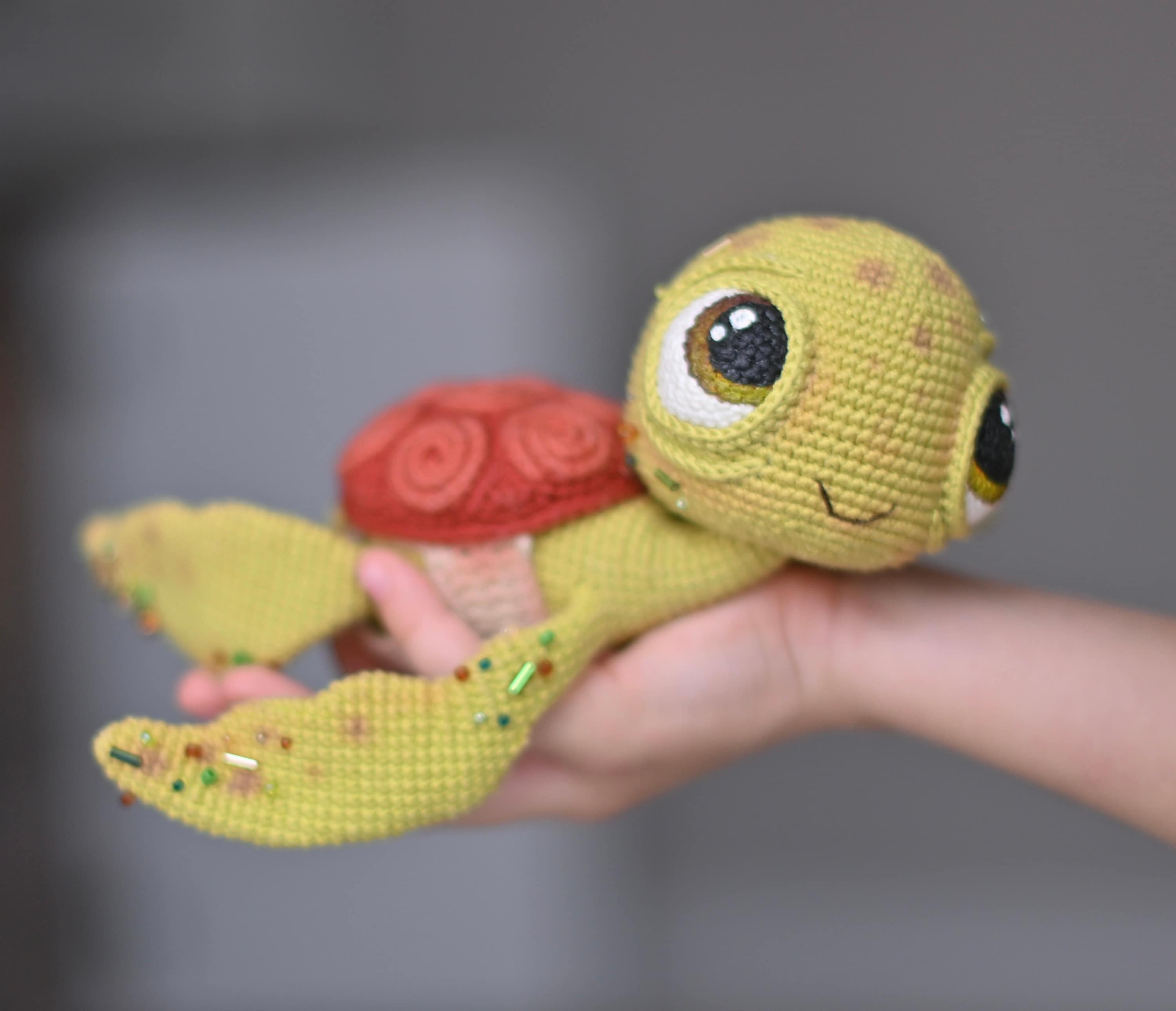 Crochet pattern for Turtle PDF English, France amigurumi