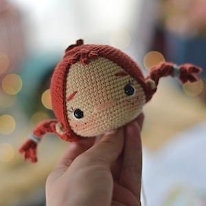 Crochet pattern for Pippi doll PDF English, Korean, France amigurumi image 3