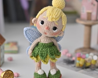 Wzór szydełkowy Księżniczka Dzwoneczek PDF Angielski amigurumi