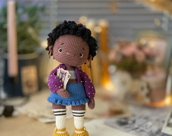 Patrón de crochet para muñeca Stephanie, PDF (inglés, coreano, Francia) amigurumi