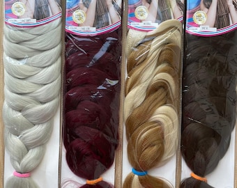 Top Remy Hair: 41" Minglong Fiber, Low Temp Braiding, Twists, Dreads