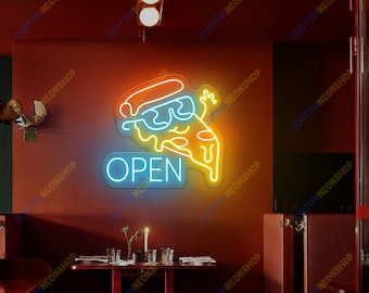 ピザネオンサイン、キッチンネオンサイン、開店祝いギフト、ファースト