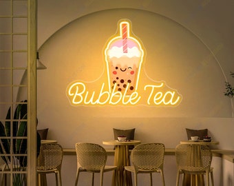 Bubble Tea Neon Sign Milk Tea Led Sign But First Boba Tea Sign Neon Sign Boba Tea Neon Sign Bubble Tea Neon Lights For Bedroom Neon Wall Art