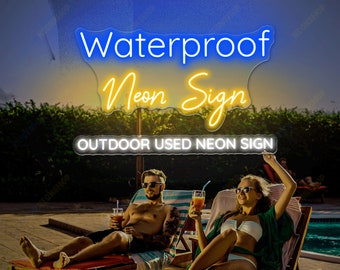 Outdoor Garden Decor Neon Sign Custom Waterproof Neon Signs Custom Outdoor Led Sign Patio Sign Personalized Gift Custom Néon Personnalisable