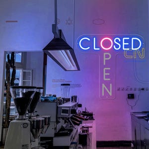 Open Closed Neon Sign, Custom Neon Sign, Flashing Neon Sign, Open Sign Business, Open Sign Led Lights, Restaurant Neon Sign, Shop Front Sign
