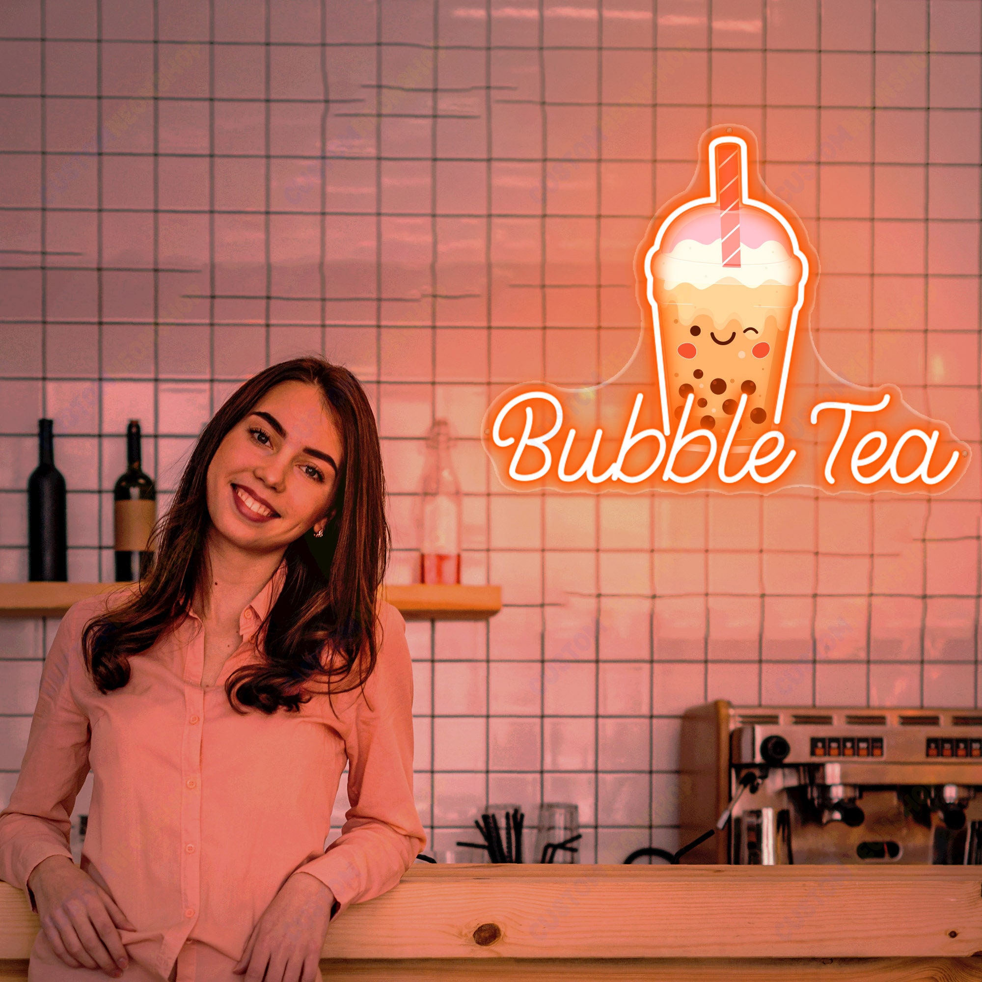 Bubble Tea Neon Sign Milk Tea Led Sign but First Boba Tea Sign Neon ...