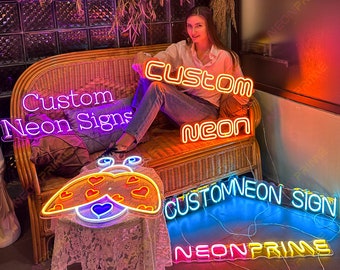 Handmade Neon Signs - Custom LED Neon Lights - Neon Signs, family name neon sign, wedding neon sign, Custom Neon Signs for Wedding Backdrop