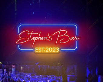 Outdoor Bar Sign, Halloween Decoration, Gift For Him, Custom Outdoor Bar Neon Sign, Personalized Bar Sign For Home Bar, Bar Decor Neon Sign