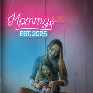 Mama Neon Sign - LED Neon Light for Mother&#39;s Day Gift, Best Mom Gift, Baby Shower Decor, Custom Name Sign, Home Wall Art Mother&#39;s Room Decor