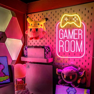 Gamer Room Neon Sign, Neon Light for Gaming Room, Gaming Room Wall Decor, Game Room Sign, Custom Gamer Username Sign, Gift for Gamer