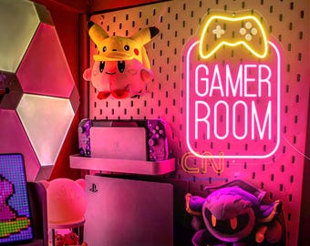 Gamer Room Neon Sign, Neon Light for Gaming Room, Gaming Room Wall Decor, Game Room Sign, Custom Gamer Username Sign, Gift for Gamer