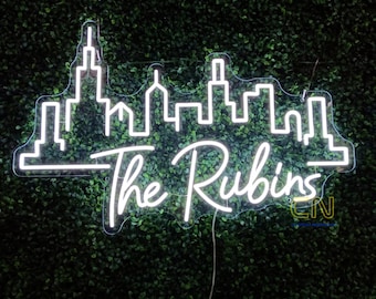 Custom City Skyline Neon Sign, Skyline Neon Sign, Home Wall Decor Office Decor, Vegas City Led Sign, City Neon LED Light, Custom City Sign