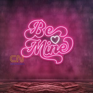 Be Mine Leuchtreklame Be Mine Leuchtreklame Benutzerdefinierte Valentine Leuchtreklame Paar-Raum-Dekor-Neon Leuchtreklame personalisierte Neon Leuchtreklame Geschenk für Valentine Hotelzimmer Dekor
