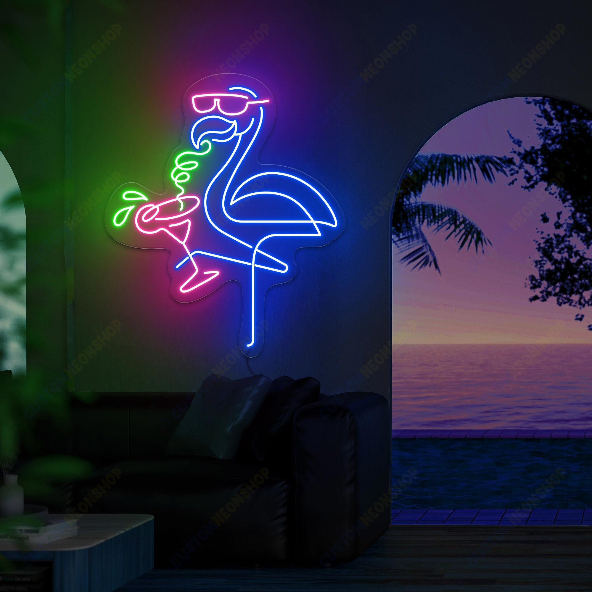Flamingo Neon Sign, Flamingo Neon Light, Flamingo LED Light Decorations ...