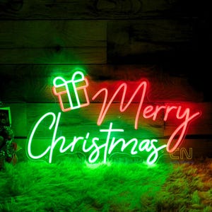 Custom Christmas Quote Neon Sign, Custom Text Christmas Sign, Custom Happy New Year Neon Sign, Christmas Gift, Personalized Gift, Xmas Sign