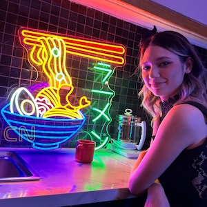 Ramen Neon Sign Ramen Bowl Neon Sign Japanese Ramen Sign Custom Ramen Led Sign Custom Food Neon Sign Custom Japanese Noodles Restaurant