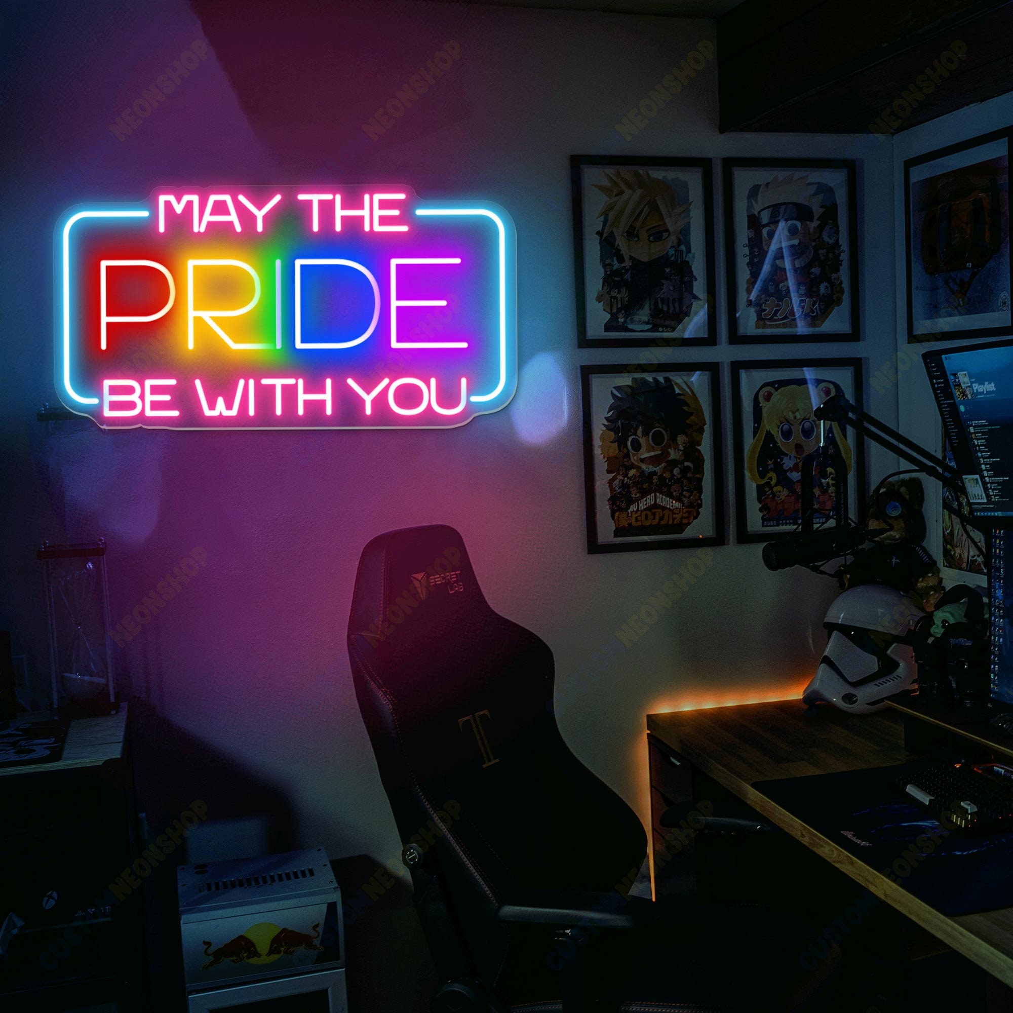 May the Pride Be With You Neon Sign, Pride Neon Sign, LGBTQ Pride Month ...