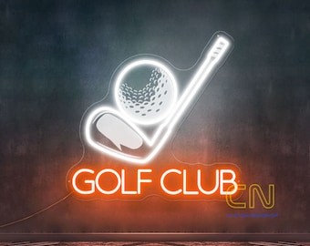 Enseigne au néon de club de golf Décoration de club de golf Lumière LED de golf Par Tee Enseigne au néon pour sport Enseigne au néon de golf Cadeau de golf pour homme Cadeau amateur de golf Impression UV Enseigne LED