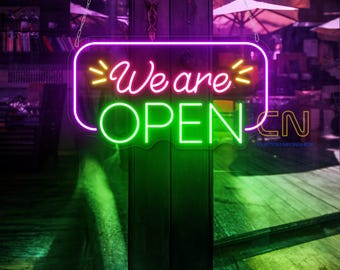 We Are Open Neon Sign, We Are Open Led Sign, Open Led Light, Open Sign For Business Neon Sign, Open Shop Neon Sign, Business Decor Sign