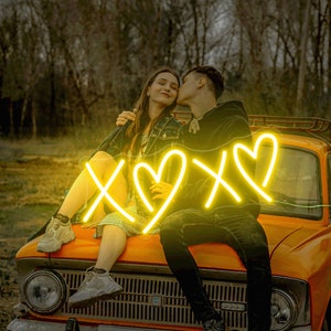 Xoxo Neon Sign, Xoxo Neon Light, Valentine Neon Lights, Valentine Day Gift, Pink Room Decor, Xoxo Love Neon Sign, dorm decor, Love neon sign