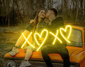 Xoxo Neon Sign, Xoxo Neon Light, Valentine Neon Lights, Valentine Day Gift, Pink Room Decor, Xoxo Love Neon Sign, dorm decor, Love neon sign